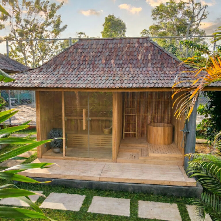 Ice Bath and sauna at Padang Padang Surf Camp